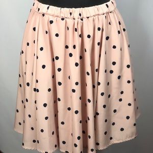 Light Pink Polka Dot Skirt
